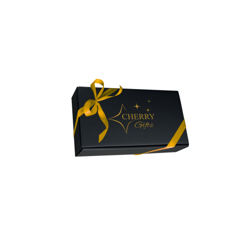 Eleganckie czarne pudełko 2er ze złotą kokardka Cherry Gifts.png