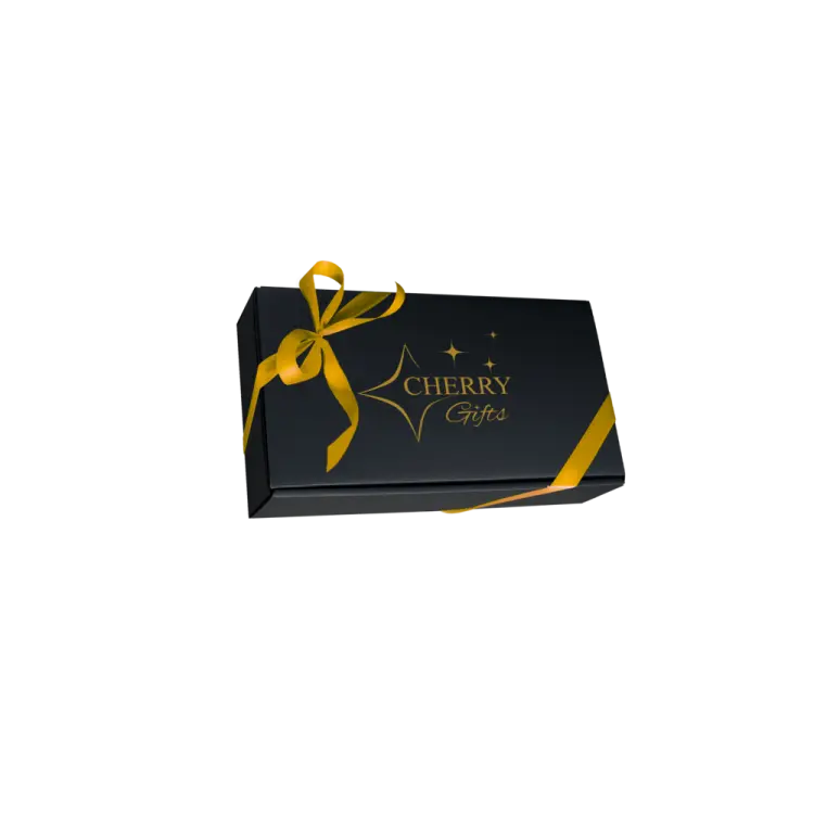 Eleganckie czarne pudełko 2er ze złotą kokardka Cherry Gifts.png