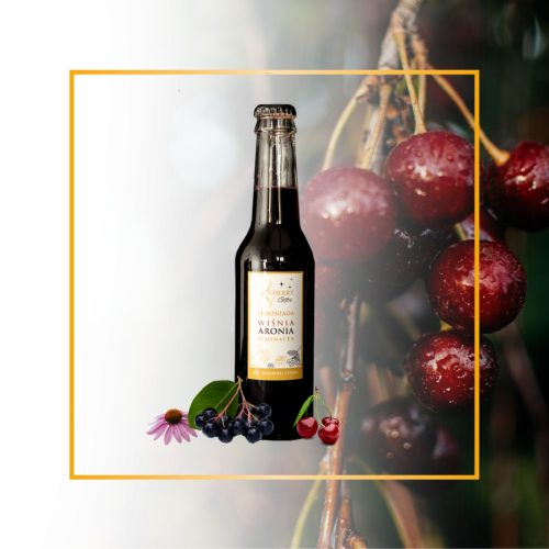 Lemoniada Wiśnia-Aronia-Echinacea 275ml Manufaktura Cherry Gifts